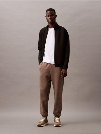 Calvin Klein Mens Archive Logo Fleece Joggers - Grey - XL