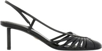 Ferragamo Schoenen Dames edyna 55 - Dames - Sandalen met hakken - Zwart - 39 1/2 EU - Leer - Schoenen