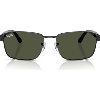 Ray-Ban 59mm Square Sunglasses in Black at Nordstrom