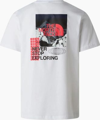 The North Face Mens The North Face Mens Energy Graphic T-Shirts Crew Neck Short Sleeve Soft Cotton Tee - White - Size: 38