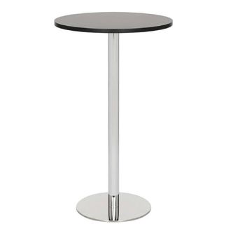 Netfurniture Deluxe Como Poseur Table Round Black Wood