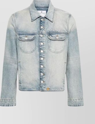 Courrèges tailored jacket with adjustable waist and flap pockets