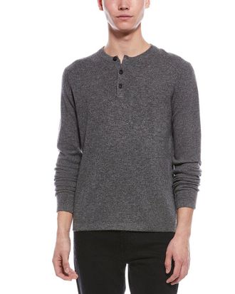 Raffi Cashmere Henley Sweater