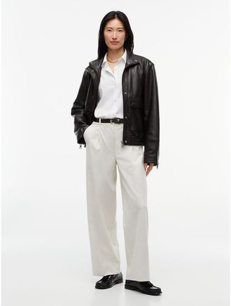 Tommy Hilfiger Womens Stretch-Waist Wide Leg Pant - White - XXL
