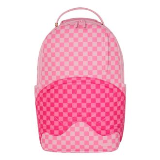 Sprayground Pink Sharks In Paris Patch Backpack Pink B8717