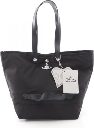 Vivienne Westwood Canvas Leather Tote Bag