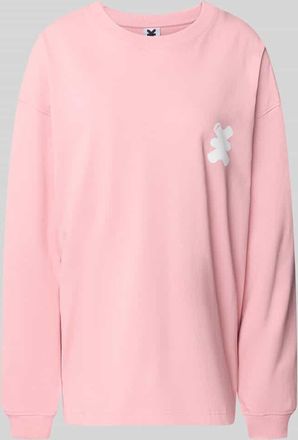 Karo Kauer Sweatshirt mit Logo-Print in Pink, Gr&ouml;&szlig;e XL