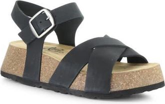 Bos. & Co. Cielo Platform Wedge Sandal in Black at Nordstrom, Size 10-10.5Us