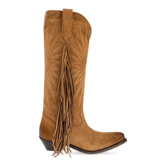 Golden Goose Cowboy Boots, female, Brown, Size: 7 US Wish Star Heeled Boots