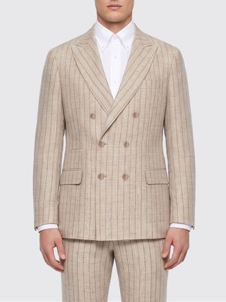 Brunello Cucinelli Giacca doppiopetto Brunello Cucinelli in lino a righe