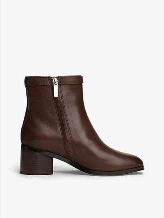 Tommy Hilfiger Botines de piel con hebilla con monograma TH