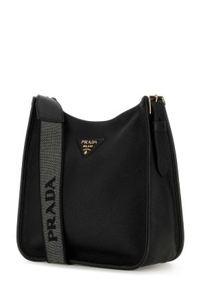 Prada Womens Black Leather Shoulder Bag Nero1 Vitello Borse A Tracolla