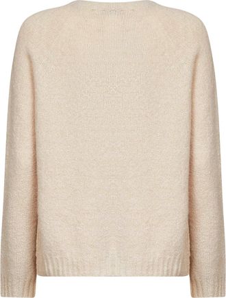Max Mara Womens Sweater Wkdghiacci Almond Alpaca Blend Beige