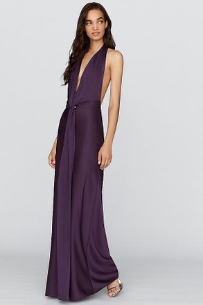Misha Collection Donna Satin Maxi Dress