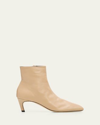 Toteme 50mm Soft Nappa Leather Ankle Boots