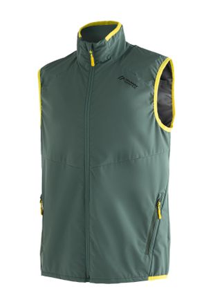 Maier Sports Softshellweste MAIER SPORTS Brims Vest M, Herren, Gr. 58, gr&uuml;n (tannengr&uuml;n), 100% Polyester (recycelt), Westen Softshellweste, atmungsaktive Herren We