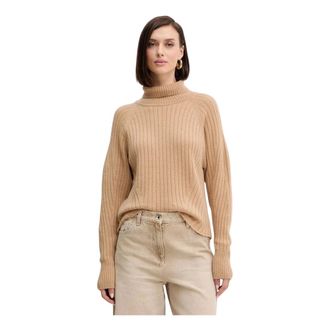 Simona Corsellini Dames, Truien, Beige, Maat: XS Wol