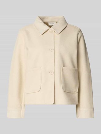 Freequent Jacke mit Umlegekragen Modell Yanna in Beige, Gr&ouml;&szlig;e XXL