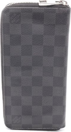 Louis Vuitton Black Damier Graphite Damier Graphite Long Wallet (Bi-Fold) (Pre-Owned)