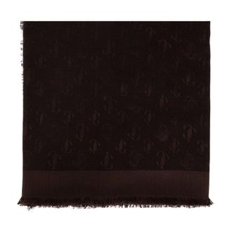 Jimmy Choo London Pa&ntilde;uelo con monograma - Accessories - Mujer - Marr&oacute;n - ONE SIZE