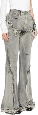 Rick Owens Wide Jeans - Dames - Loose Fit Jeans - Grijs - W28 - Jeans