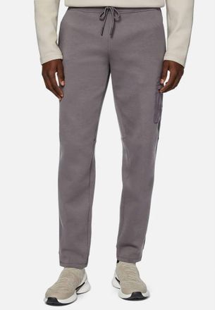Boggi Milano Cotton Mixed Bottoms Sweatpants In Grey