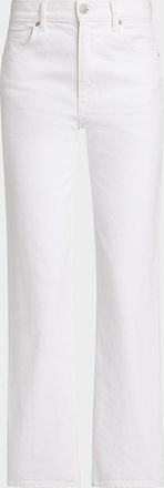 Veronica Beard Leah Mid-Rise Straight Ankle Jeans