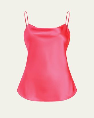 Cinq &agrave; Sept Marta Cowl-Neck Silk Camisole