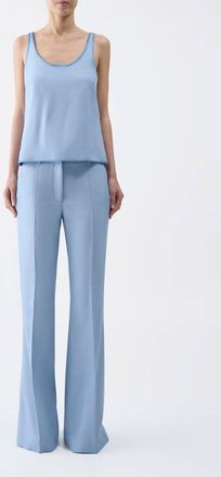 Gabriela Hearst Muriel Tank Top In Stone Blue