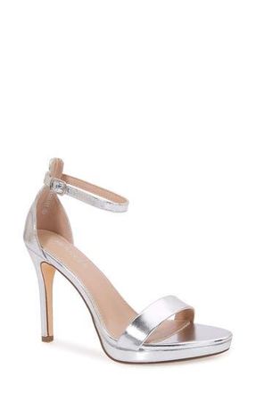 Berness Hillary Stiletto Sandal in Silver at Nordstrom Rack, Size 7.5