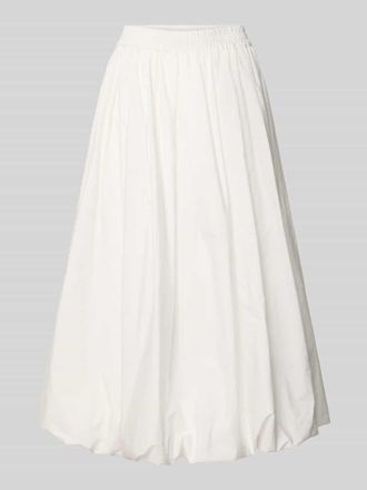 Max Mara Ausgestellter Maxi-Rock aus reiner Baumwolle Modell NUVOLE in Weiss, Gr&ouml;&szlig;e 46