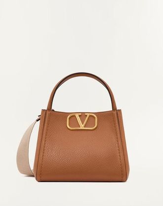Valentino Garavani Valentino Garavani Alltime Medium Handbag In Grainy Calfskin Wo