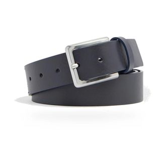 Piquadro Accessoires, Heren, Blauw, ONE Size, Leer, Leren Riem met Doornsluiting