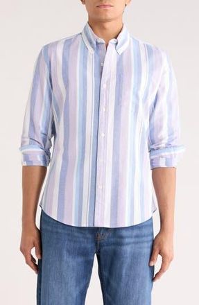 Bonobos Everyday Oxford Shirt in Blue Purple Stripe at Nordstrom Rack, Size Xx-Large