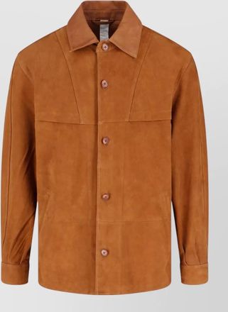 Sunflower leather shirt jacket