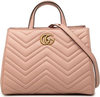 Gucci Pre-owned Gucci Small GG Marmont Matelasse Calfskin Satchel Ladies LXQU78NYZ9IQ5UXT