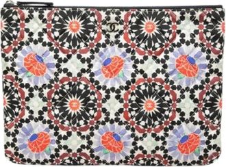 Chanel Pre-owned O Case Clutch - Dames - Vintage Clutch - Veelkleurig - ONE Size - Leer - Vintage