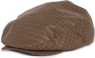 Brixton Hooligan Herringbone Driving Cap in Grey/brown/gold at Nordstrom, Size X-Small