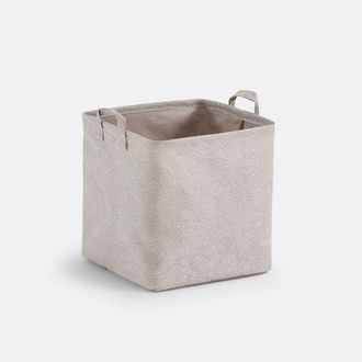 La Redoute Interieurs Vierkante mand, 100% polyester, Lihoa