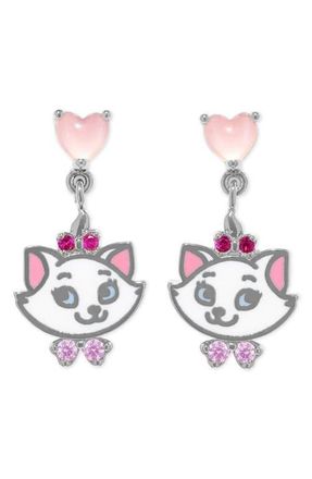 Girls Crew Disney Aristocats Marie Dangle Earrings in Silver at Nordstrom