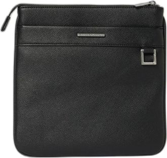 A|X Armani Exchange Crossbody tas met logo-plaque - Dames - Tassen - Zwart - Maat: ONE Size Zijde