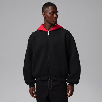 Nike Jordan Mens Jordan Flight Pullover Hoodie in Black | IO2339-010