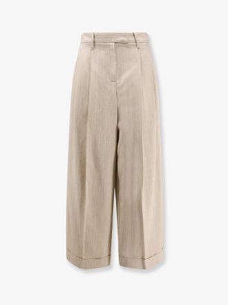 Alysi Pantaloni Sartorial in viscosa e lino - ALYSI - gender_Woman