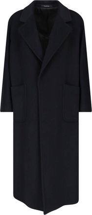 Tagliatore Black Charlize Cashmere Belted Long Coat