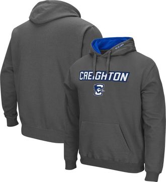 Colosseum Mens Colosseum Charcoal Creighton Bluejays Arch and Logo Pullover Hoodie at Nordstrom, Size Medium