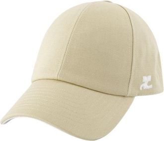 Courrèges Signature Cap - Cotton - Beige