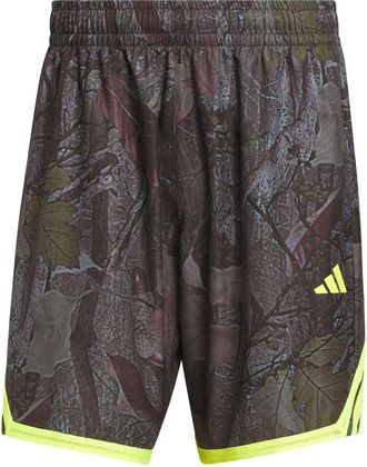 adidas Crazy Lite Camo AOP Shorts Asia Sizing Black Solar Lemon KG4791