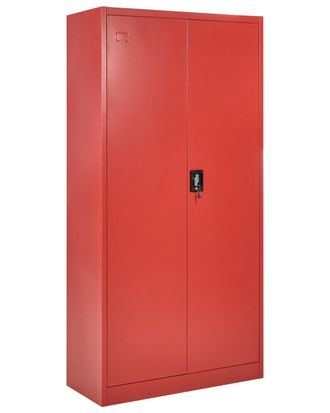 Beliani Mueble de oficina Metal Rojo