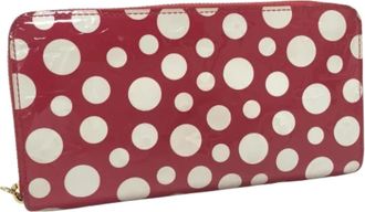 Louis Vuitton Tweedehands leren portemonnees - Dames - Vintage Accessoires - Rood - ONE Size - Leer - Vintage