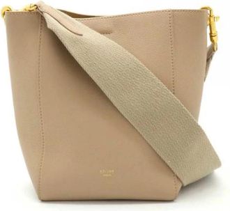 Celine Pre-owned Bucket Bags, female, Beige, Size: ONE SIZE Pre-owned Vintage Bucket Bag